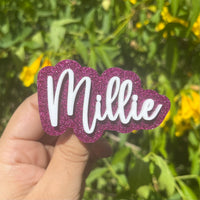 Personalized Acrylic Hair Clip