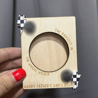 The Raddest In The World Checkered Father’s Day Picture Frame Magnet