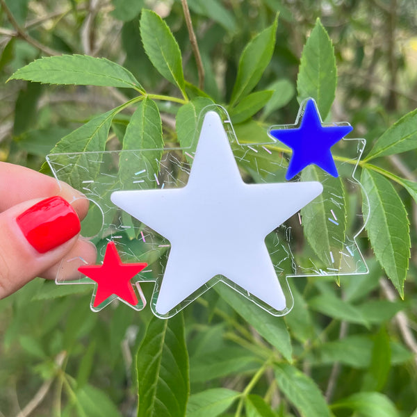 Patriotic Stars Tumbler Topper