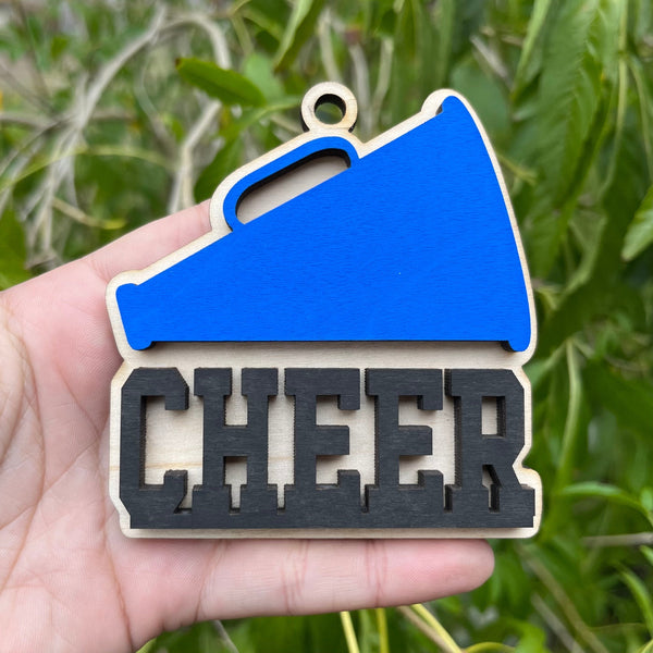 Cheer 2 Layer Sport Ornament