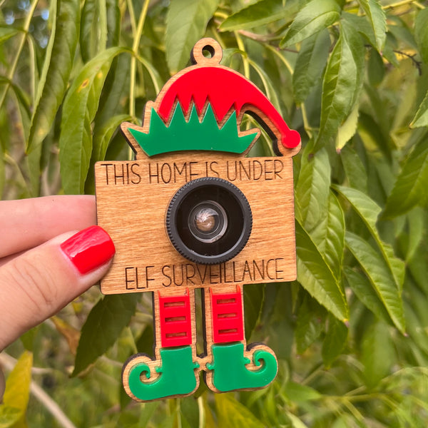 Elf Surveillance Ornament With Lense