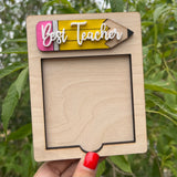 Pencil Sticky Note Holder 1/4in Birch