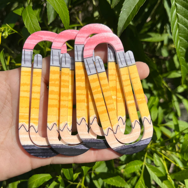 Pencil Paperclip Bookmark