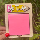 Pencil Sticky Note Holder 1/4in Birch