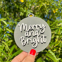 Merry And Bright Ornament