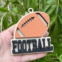 Football 2 Layer Sport Ornament