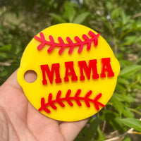 Softball Circular Tumbler Topper