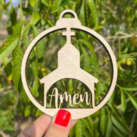 Amen Church Faith Ornament