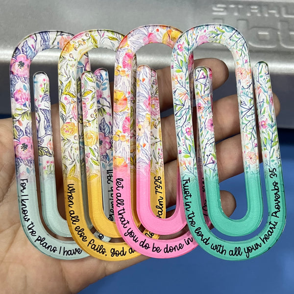 Sublimation Acrylic Paper Clip