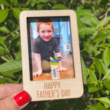 Happy Father’s Day Picture Frame Magnet or Car Visor