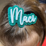 Personalized Acrylic Hair Clip