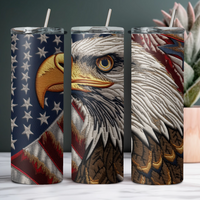 Eagle and Flag 20oz Tumbler