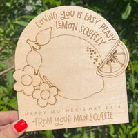 Loving You Is Easy Peasy Mother's Day Paint Sign