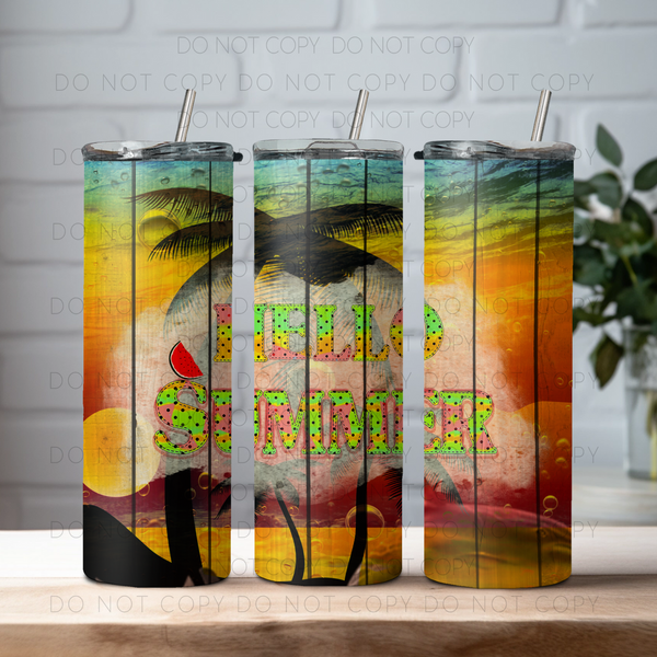 Hello Summer 20oz Tumbler