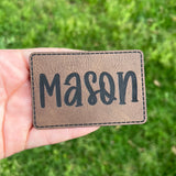 Custom Leather Patch WITHOUT Adhesive