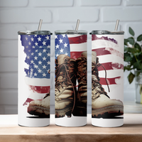 Flag and Boots 20oz Tumbler