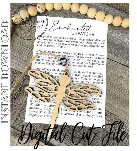 Enchanted Creature Dragonfly Car Charm