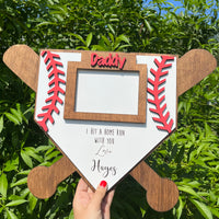 Daddy I Hit A Home Run Photo Sign