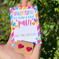 Valentine We Make A Great Pair Valentine’s Day Stud Earring Card