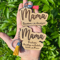 Mama with Heart Keychain