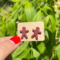 Gingerbread Stud Earrings