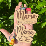 Mama with Heart Keychain