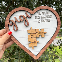 Gigi Puzzle Heart Sign