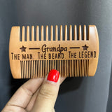 Dad Legend Stars Beard Comb