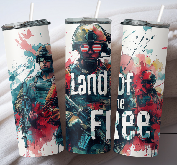 Land Of The Free 20oz Tumbler