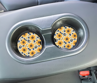 Sunflower Car Coasters