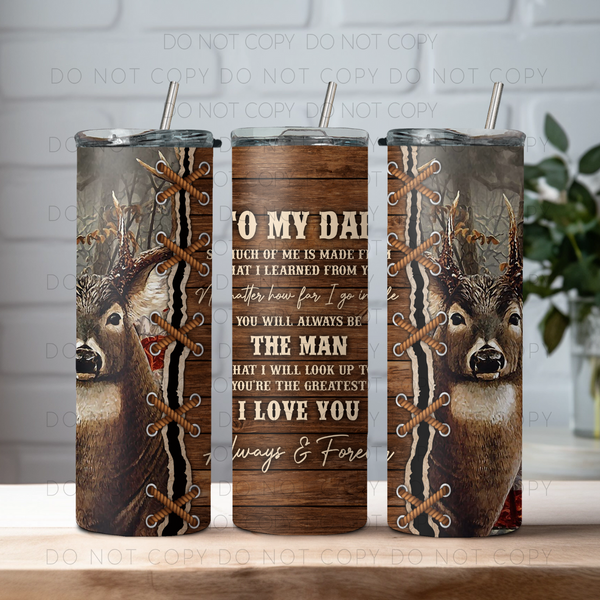 To My Dad 20oz Tumbler