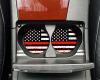 Red US Flag Car Coasters