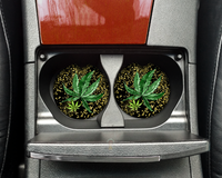 Weed Gold Car Coasters