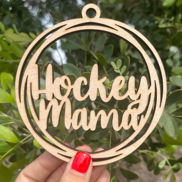 Hockey Mama Car Charm