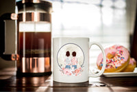 Best Friend Circle Floral Mug