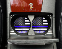 Thin Blue Line Flag Car Coasters