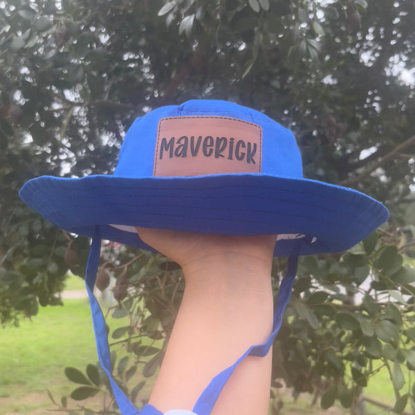 Bucket Hats With Personalized Leather Patch