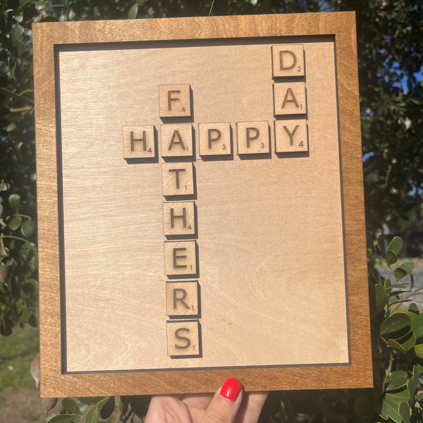 Happy Father’s Day Tile Pieces Sign