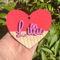 Valentine’s Day Personalized Heart Basket Tag