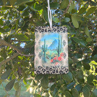 Leopard Cactus Car Freshener Unscented