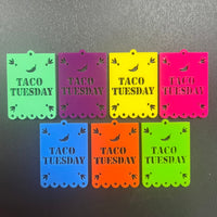 Taco Tuesday Papel Picado Dangle Earrings