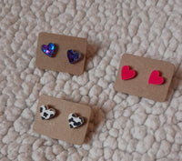 Heart Stud Earrings