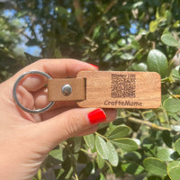 Business QR Code Keychain