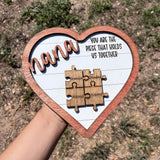 Nana Puzzle Heart